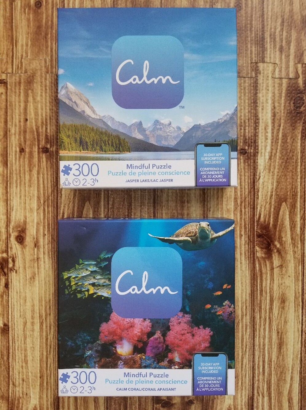 Spin Master Calm Mindful Jigsaw Puzzle Set 300 Piece Mountain and Ocean